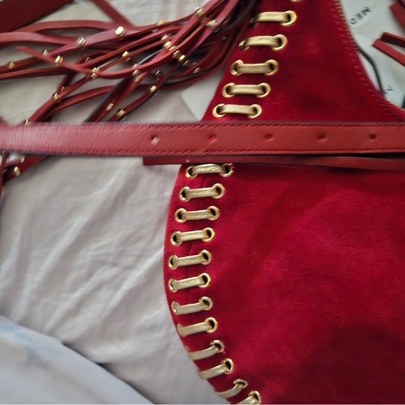 Michael Kors red suede leather purse! - Picture 8 of 15